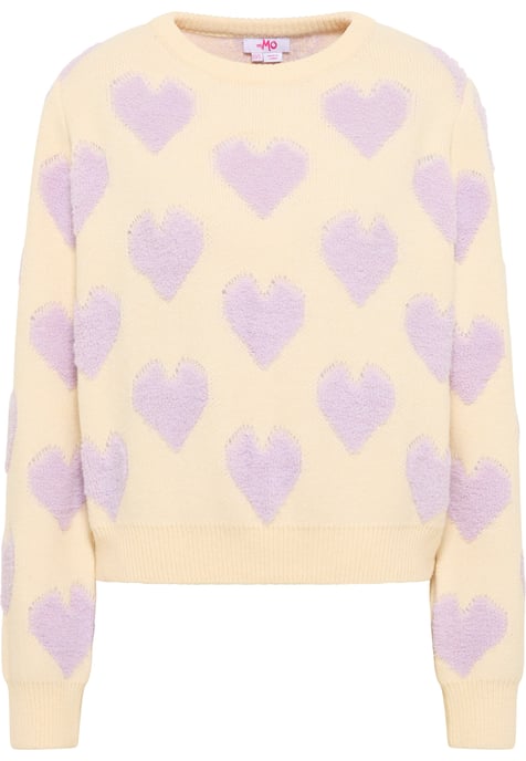 Mymo Knitted pullover women off-white - Image 1
