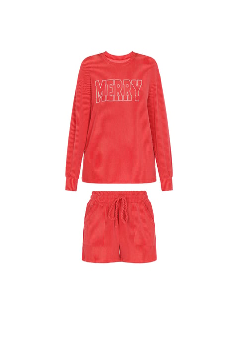 Mymo Nachtkleding vrouwen Kersenrood - Image 1