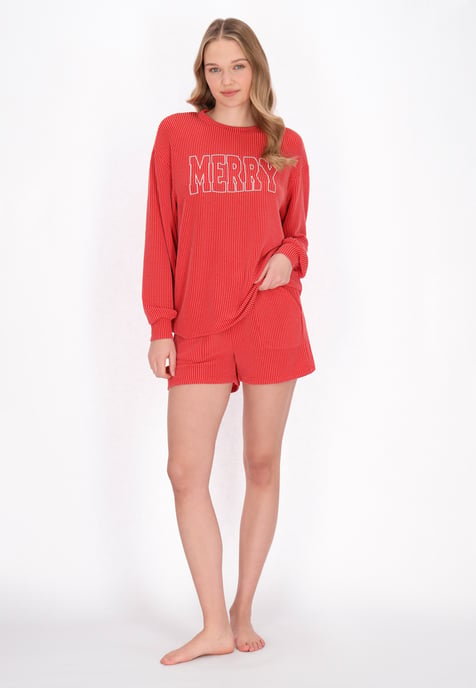 Mymo Nachtkleding vrouwen Kersenrood - Image 2