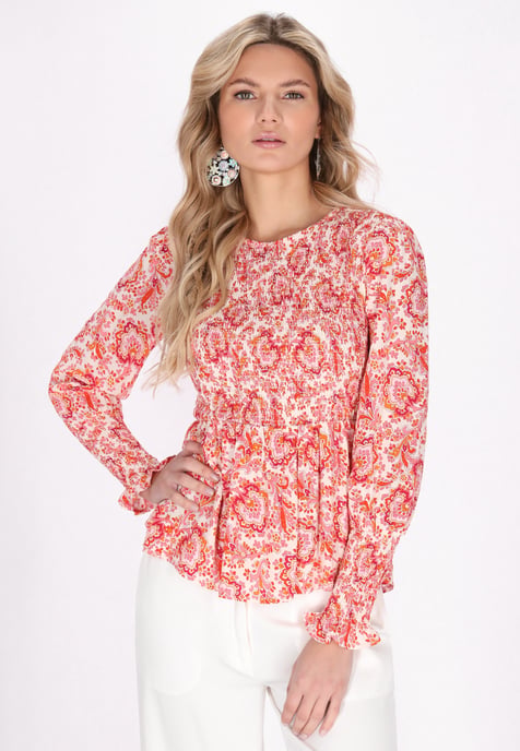 usha Blouse vrouwen rood veelkleurig - Image 3