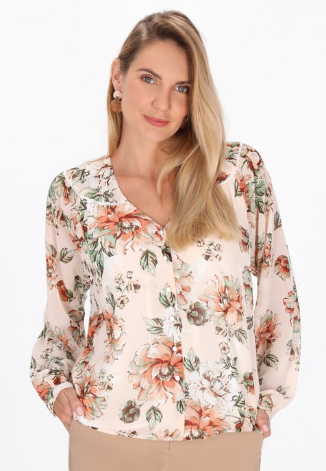 usha Blouse vrouwen crème veelkleurig - Image 3