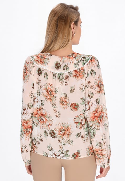 usha Blouse vrouwen crème veelkleurig - Image 4