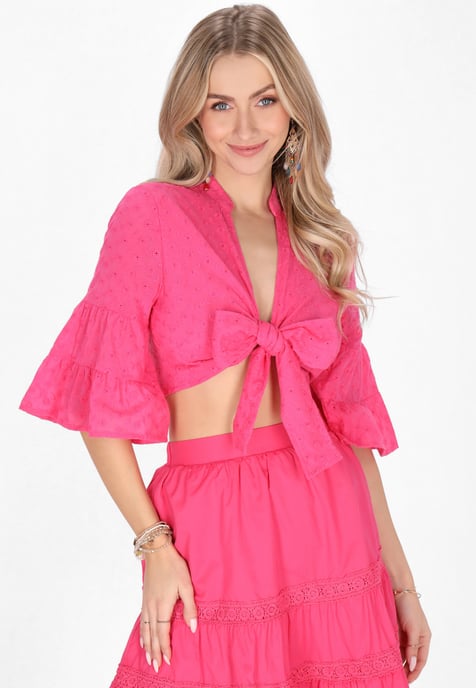 IZIA Blouse vrouwen fuchsia - Image 3
