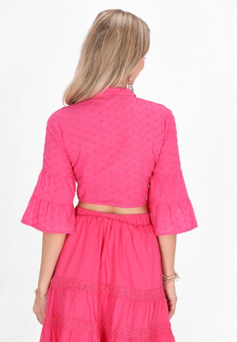 IZIA Blouse vrouwen fuchsia - Image 4