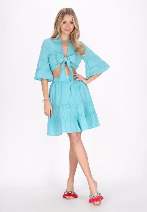 IZIA Blouse vrouwen aqua - Image 2