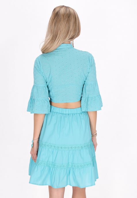 IZIA Blouse vrouwen aqua - Image 4