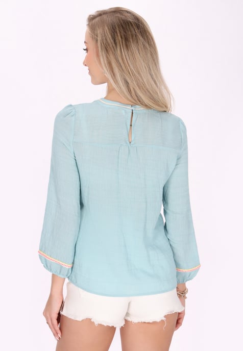 IZIA blouse-overhemd vrouwen aqua - Image 4