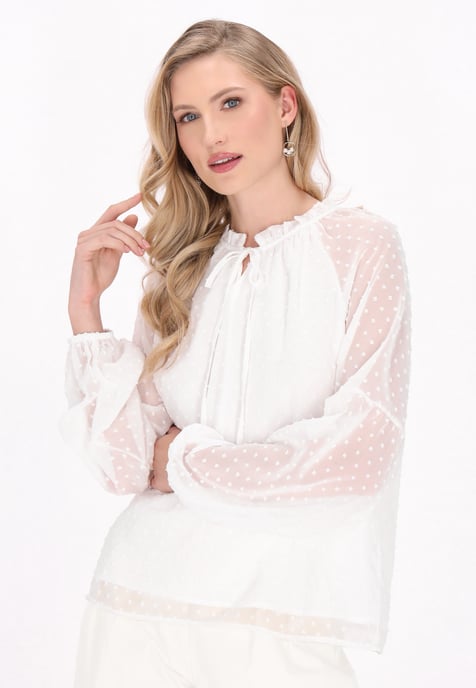 Dreimaster Blouse vrouwen wit - Image 3