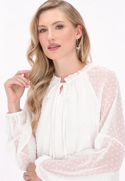 Dreimaster Blouse vrouwen wit - Image 5