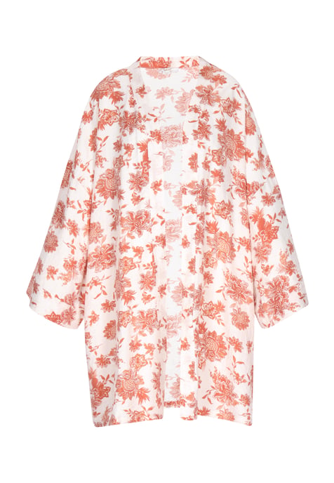 usha Kimono vrouwen wit oranje - Image 1