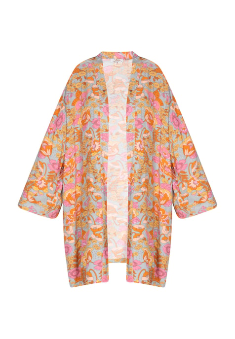 usha Kimono vrouwen steengrijs veelkleurig - Image 1