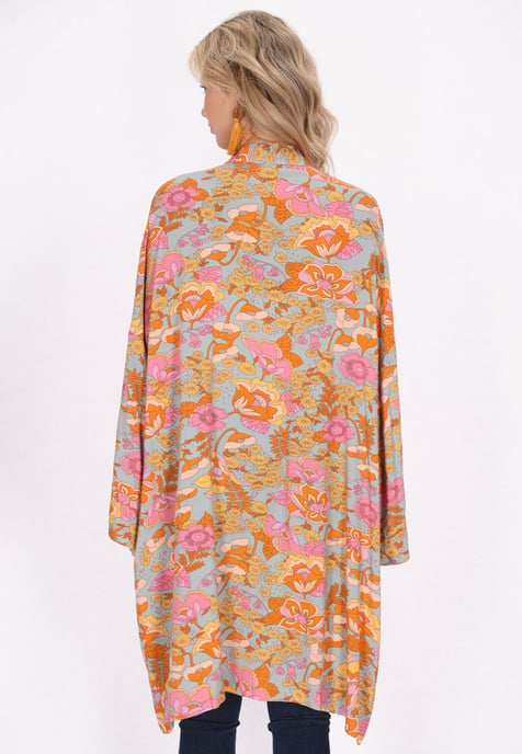 usha Kimono vrouwen steengrijs veelkleurig - Image 4