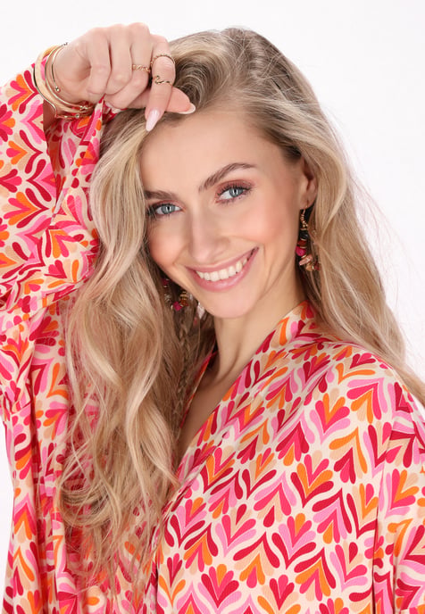 IZIA Kimono vrouwen roze veelkleurig - Image 5