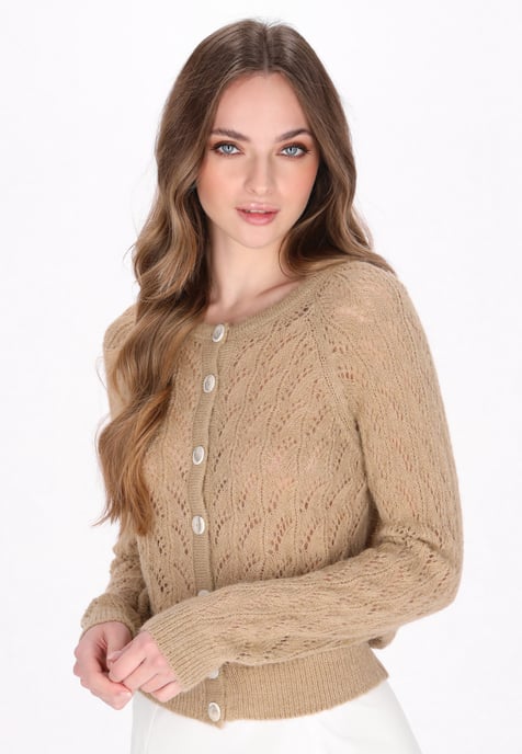 Dreimaster Vest vrouwen beige - Image 3