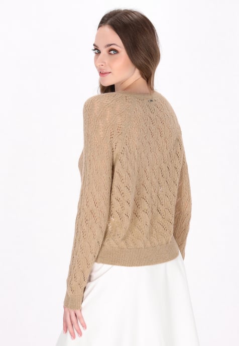 Dreimaster Vest vrouwen beige - Image 4