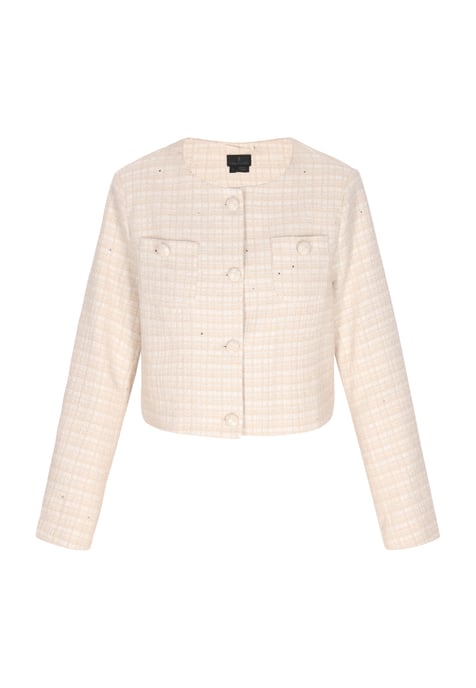 Dreimaster Blazer vrouwen lichtbeige glitters - Image 1
