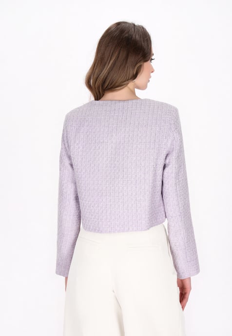Dreimaster Blazer vrouwen lichte lavendelglitter - Image 4