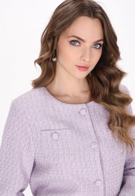 Dreimaster Blazer vrouwen lichte lavendelglitter - Image 5