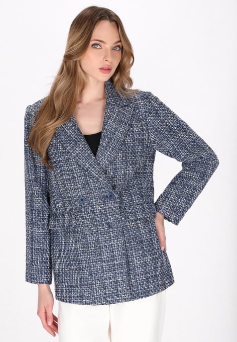 Dreimaster Jas vrouwen blauw veelkleurig - Image 3