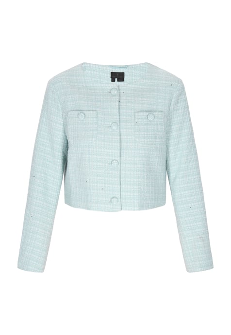 Dreimaster Blazer vrouwen munt glitter - Image 1