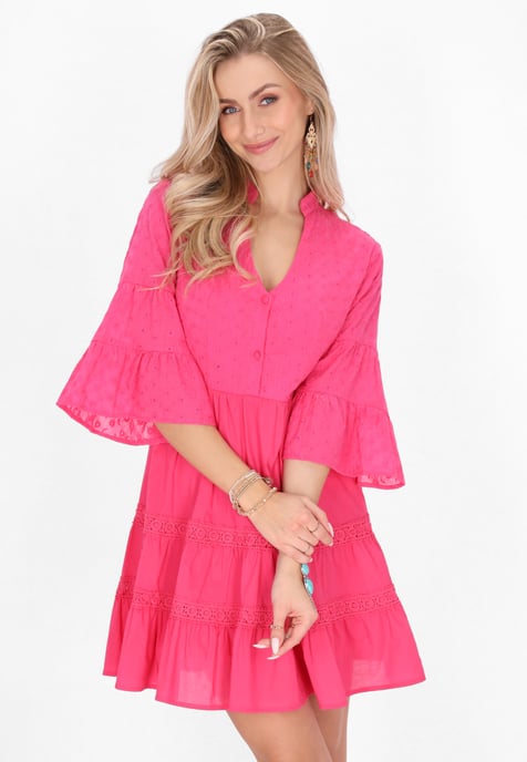 IZIA jurk vrouwen fuchsia - Image 3