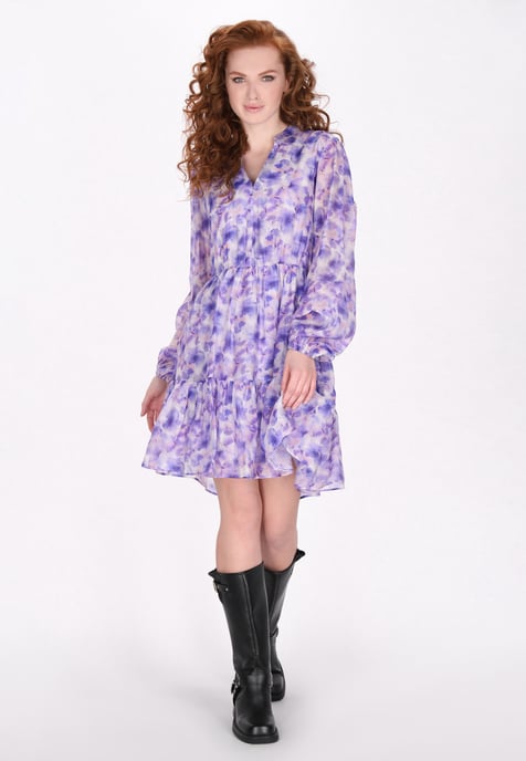 Dreimaster jurk vrouwen lila - Image 2