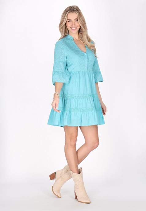 IZIA jurk vrouwen aqua - Image 2