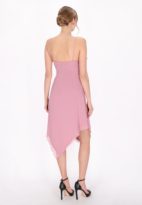 Mymo jurk vrouwen roos - Image 4