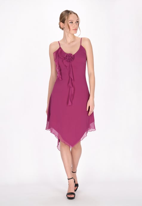 Mymo jurk vrouwen paars - Image 3