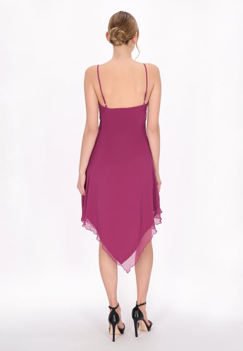 Mymo jurk vrouwen paars - Image 4