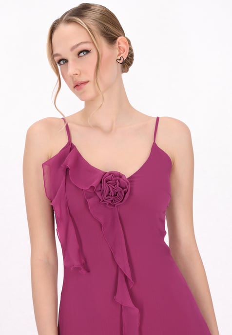 Mymo jurk vrouwen paars - Image 5