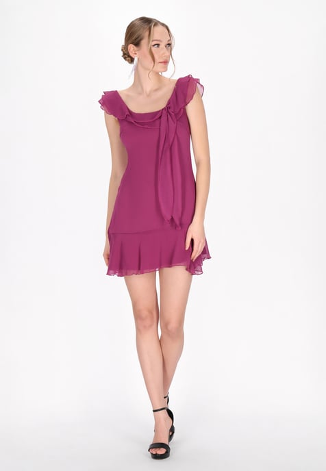 Mymo jurk vrouwen paars - Image 2