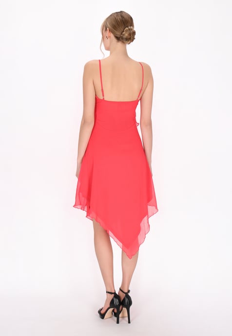 Mymo jurk vrouwen rood - Image 4