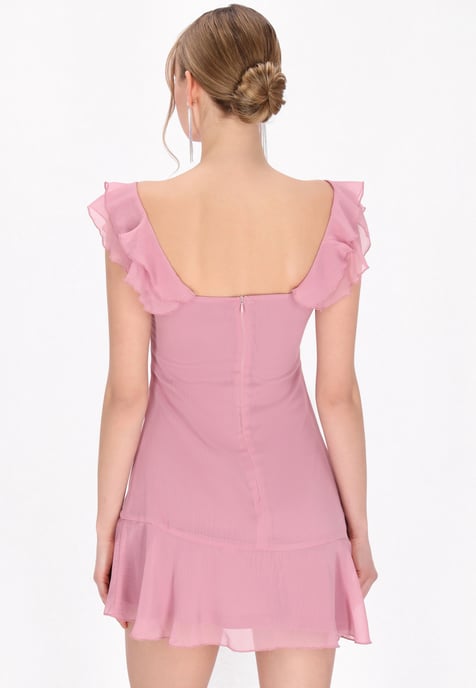 Mymo jurk vrouwen roos - Image 4