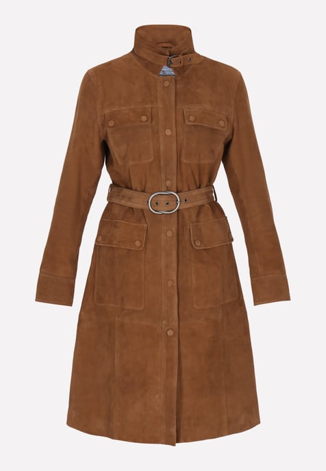 Dreimaster jas vrouwen cognac - Image 1