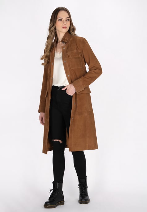 Dreimaster jas vrouwen cognac - Image 2