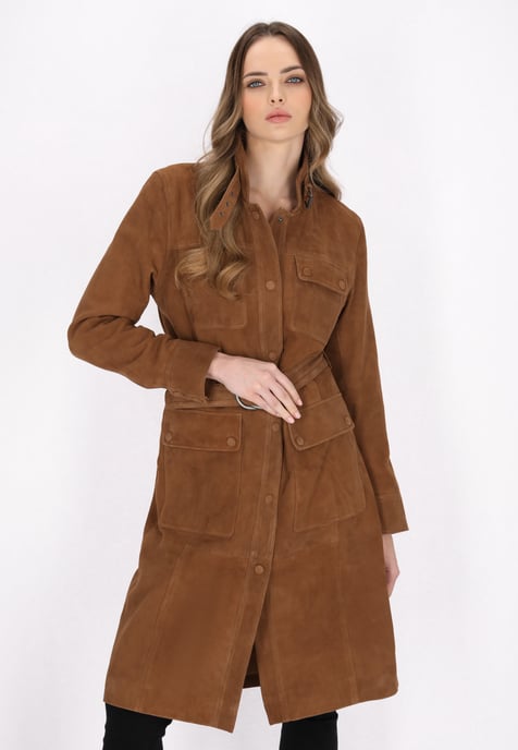 Dreimaster jas vrouwen cognac - Image 3