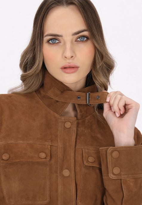Dreimaster jas vrouwen cognac - Image 5