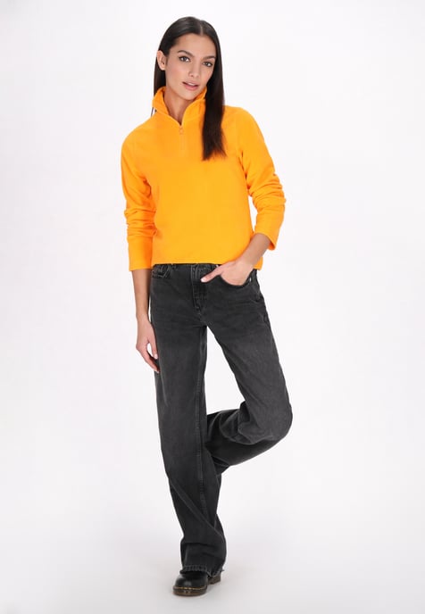 Mymo Fleece trui Dames lichtoranje - Image 2