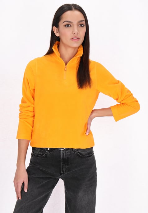 Mymo Fleece trui Dames lichtoranje - Image 3