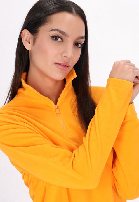 Mymo Fleece trui Dames lichtoranje - Image 5