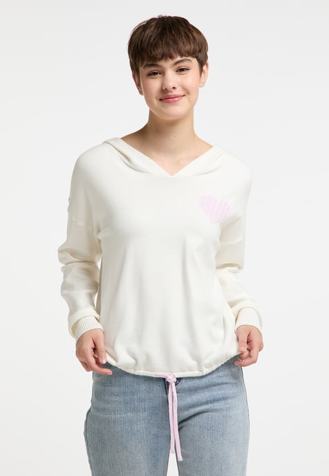 Mymo Knitted pullover women white - Image 3