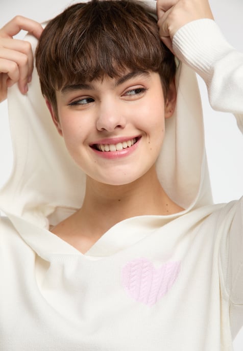 Mymo Knitted pullover women white - Image 5