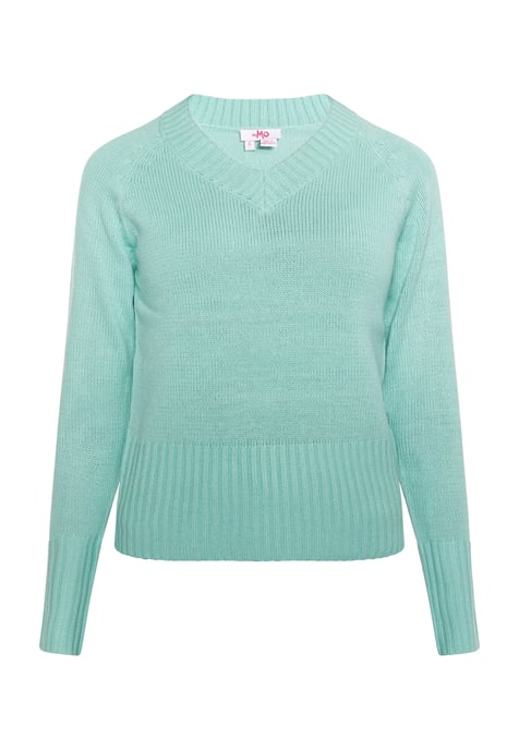 Mymo Knitted pullover women aqua - Image 1