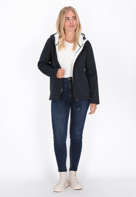 Schmuddelwedda Jas vrouwen marineblauw gemêleerd - Image 2