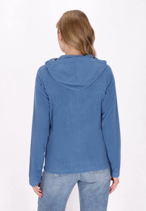 Mymo fleece jacket women blue - Image 4