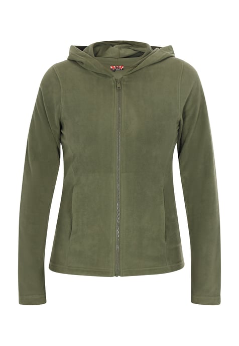Mymo fleece jacket women khaki - Image 1