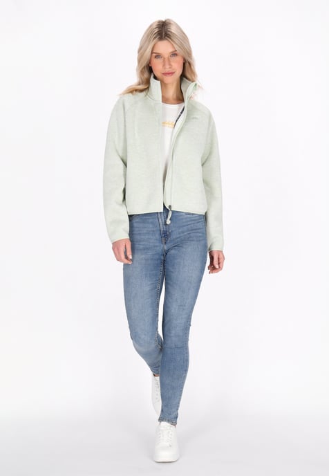 Schmuddelwedda Jas vrouwen saliegroene melange - Image 2