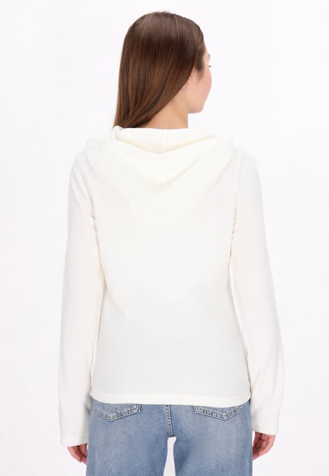 Mymo Fleece jas Dames wit - Image 4