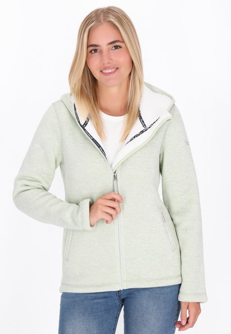 Schmuddelwedda Jas vrouwen saliegroene melange - Image 3